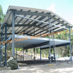 China Modular Two Storey Steel Structure Office Building with Short Construction Time supplier
