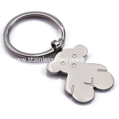 China Customized Stainless Steel Key Ring Gold Color / Silver Color For Unisex supplier