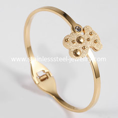 China Girls Tops Stainless steel Bangles / 316L Stainless Steel Jewelry Bracelets supplier