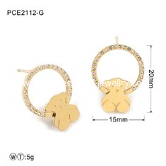 China Elegant Stainless Steel Loop Earrings Lady Jewelry Anniversary supplier