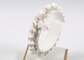 fashion flexible flower pattern ceramic bead charm bracelets supplier