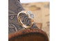 Attractive Stainless Steel Gold Ring , Stainless Steel Diamond Ring For Women supplier
