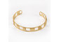 Open Hollow Out Stainless Steel Bangles Gold Plated Stainless Steel Bracelets For Ladies supplier