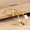 Customized Pattern Gold Engraved Hoop Earrings , Stainless Steel Clip On Hoop Earrings supplier