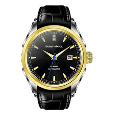 China Black Classic Men Watches Vogue Multifunction With Leather Strap supplier