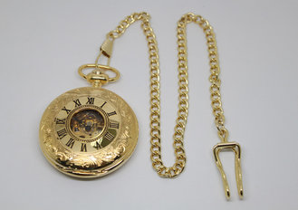 China Automatic mechanical pocket watch with metal clip chain /  Fashion Watch Pocket Watch Gift Watch for Unisex supplier