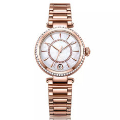 China Ladies Fashion watch ,Stainless steel watch for Women with Jelwery Bezel ,Customized design high end quality Wrist watch supplier