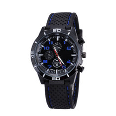 China Men Sports Silicon Wrist Watch ,OEM Multifunction Chrono Quartz Watch,Fashion Wrist watch with big size supplier