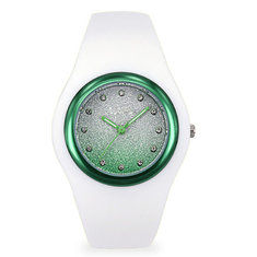 China Women Jewelry ,OEM Ladies Quartz Analog Watch , Costomized Design Silicone Band Wrist Watch supplier