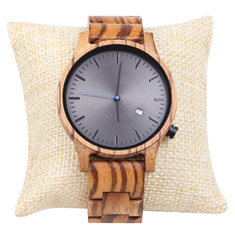 China Boyear Mens Stainless Steel Case Wooden Wrist Watch ,Ladies Fashion Dress Bamboo Watch OEM,Couple wrist watch supplier