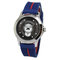 41.0mm men's round  rubber band quartz  wrist watch with  stainless steel case ,special movement supplier