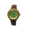 Green Jade Dial Ladies Wrist Watches Vogue Mineral Glass Leather Band supplier