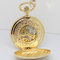 47.0MM Round brass Gold Pocket Watches , fashion hollow out watches supplier