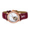 5 ATM Water Resistant Mechanical Wrist Watch / Ladies Automatic Watches With Genuine Leather supplier