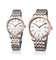Couples Lovers′ Watch Alloy  Wrist Watch Stainless Steel Analog Quartz Watch OEM Fashion Watch supplier