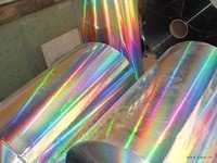China PVC Silver Holographic Foil , Holographic Stamping Silver Foil Food Packaging supplier