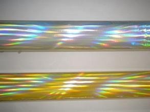 China PVE PE PP Gold Foil Printing , 120m MSDS Silver Holographic Foil supplier