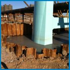 U type steel sheet pile wall, high effective,  for bridge, traffic building and desaster reliefing,  6m or 12m, larssen