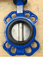 Manual Hand Lever Wafer End Butterfly Valve Stainless Steel CF8m 304 Disc Butterfly Valve DN250 with different standurds