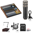Only WhatsApp Us +2207790958  For Tascam Model 12 2-Person Podcasting Kit with Rode Procaster Microphones