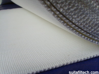 Air slide fabric for dry powder transfer