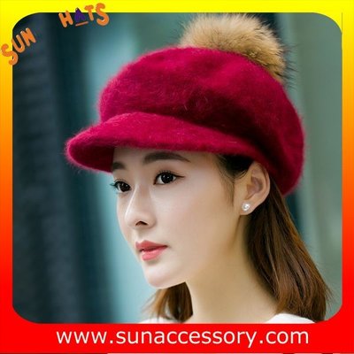 China Stock hats knitted winter ladies hats with assorted hats for ladies supplier