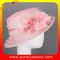 Elegant fancy Church sinamay hats for ladies ,Sinamay mid brim church hat supplier