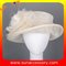 Elegant fancy Church sinamay hats for ladies ,Sinamay mid brim church hat supplier