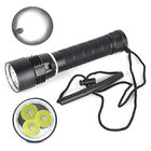 3000LM Magnetic Switch XM-L2 3 LED Scuba Diving Flashlight Underwater 100m Torch