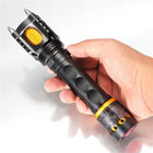 NEW 1000 Lumens CREE XM-L L2 LED Self-Defensive Flashlight Lamp Bike Light with Alarm