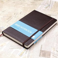 China PU leather notebook with paper sleeve supplier