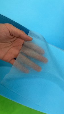 China breathable PP Spunbond Non-woven Fabric used in mask weights in 25gsm~30gsm -- blue &amp; white supplier