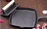 New cast iron steak frying pan 24 striped pan uncoated barbecue frying pan grill