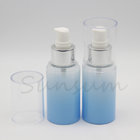 50ml Gradient Blue Plastic Face Cream Lotion Bottle with Sliver Pump
