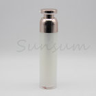 Pearly Shiny 50ml Plastic Cosmetic Airless Bottle with Gold Pump