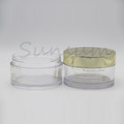 Private Mold 200g Plastic PETG Cream Jar with Golden Screen Cap