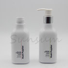 Screen Printing 200ml Square Plastic Shampoo Bottle with Sliver Lotion Pump
