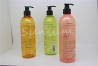 Colorful Boston Round 500ml Plastic Shampoo Bottle with Lotion Pump