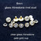 Glass Rivets Rhinestones 5mm-11mm Crystal Gold Frame Studs Accessories Installed with Hammer Studs Settings Beads supplier