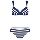 2019 Hot Selling Women Two Piece Swimsuits Halter wide straps ruched Padded Swimwear  ,removable cup textured fabric