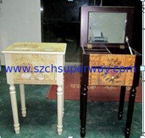 MASIERO Professional wooden make up case with mirror dresser table 123-006,48*36*78cm