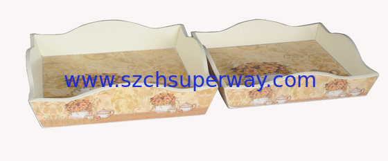 factory supply Wood tray for food and serving 122-110S,45.5*30*7.5cm ,122-110L,25*26*6cm