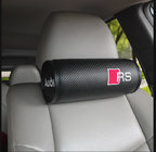 Carbon Fiber Carl  Pillow For Audi Car Accessories Black  Headrest  Audi Accessories Car Headrest Car Headrest