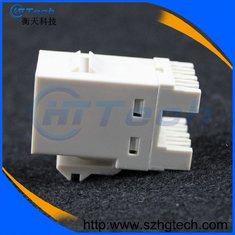 China 180 Degree AMP Cat6 Keystone Jack White or Blue Color supplier