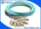 Good Quality SC/UPC 12 Color Cores Fiber Optic Pigtail With Colorful Cable supplier