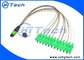 12 Fiber MTP / MPO - LC Fiber Optic Patch Cable OM3 Fiber Optical Cable supplier