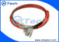 1.5m LC 12 Core Breakout Fiber Optic Pigtail Singlemode With Yellow Jacket supplier