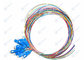 Colorful 12Pack Of LC/SC Fiber Optic Pigtail Fanout Colorful 0.9mm Cable supplier