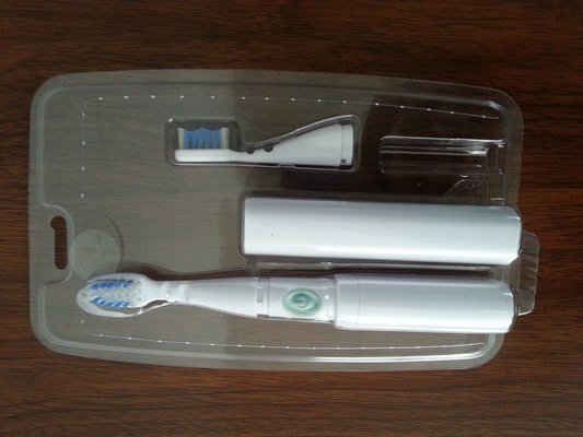 China Transparent PET / PVC / APET / GAG / APEG two blisters packing for electronic toothbrush supplier