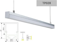 Suspended Aluminium Luminaire Profile Square Diffuser(TP028)